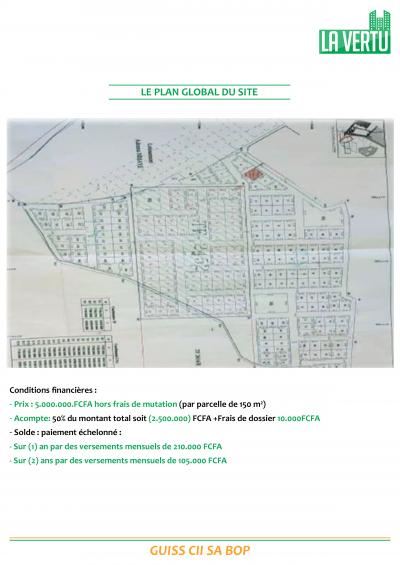 lot de terrains à vendre à Keur Ndiaye LO