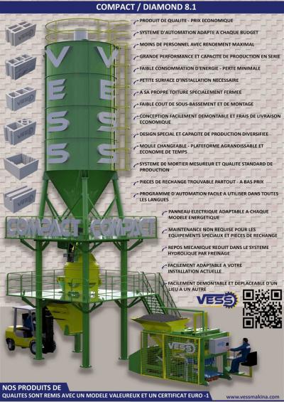 Machine Pondeuse Mobile a parpaing Vess 8.1