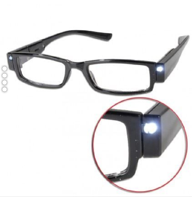 Lunettes de lecture avec lampes