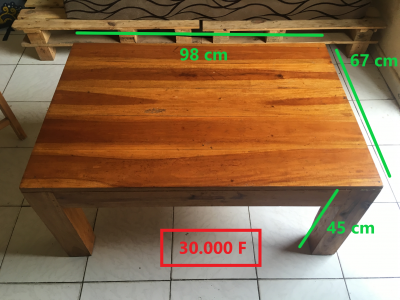 Table basse bois