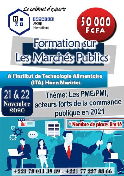 Formation sur les marchés publiques 