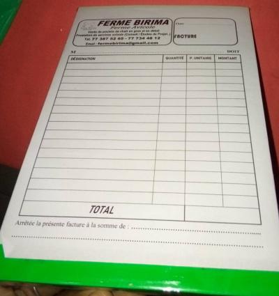 Carnets de facture personnalisés