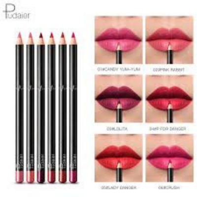 Lot de 6 crayons à lévre Pudaier