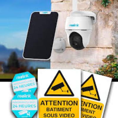Pack camera de surveillance 4G Reolink autonome