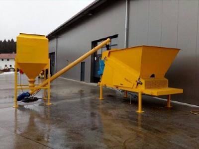 Mini centrale a beton mobile entierement automatiq