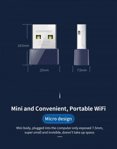 Adaptateur Usb Wifi-Bluetooth Comfast