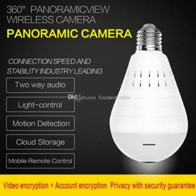Ampoule Lampe - Mini Caméra à 360 Degrés 