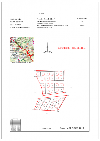 TERRAIN+ PLANS+ FONDATION R+2   A 6 200 000 