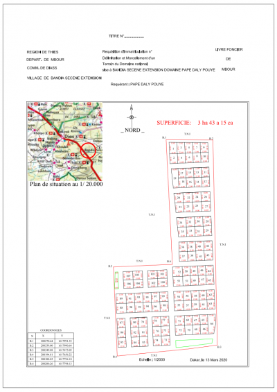 TERRAIN+ PLANS+ FONDATION R+2   A 6 200 000 