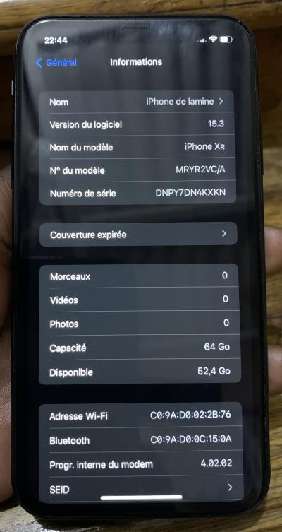 iPhone XR  64 giga