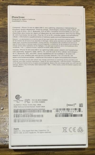 iPhone 13 mini 128 giga