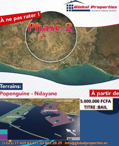 TERRAIN TITRE BAIL EN VENTE A POPENGUINE 