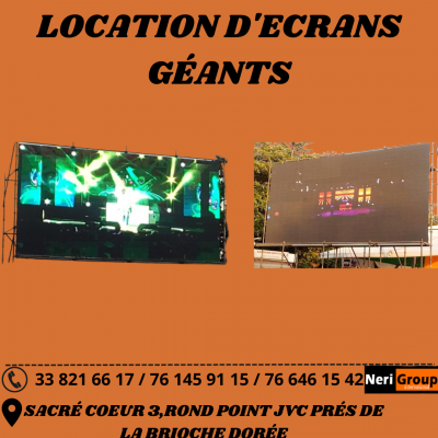  LOCATION D'ÉCRANS GÉANTS À BON PRIX