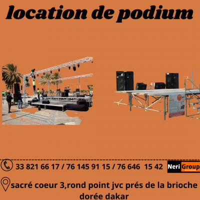LOCATION DE PODIUM A BON PRIX