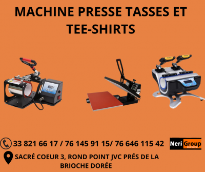  MACHINES DE PRESSE TASSES ET TEE-SHIRTS