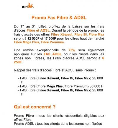Spécial PROMO fibre
