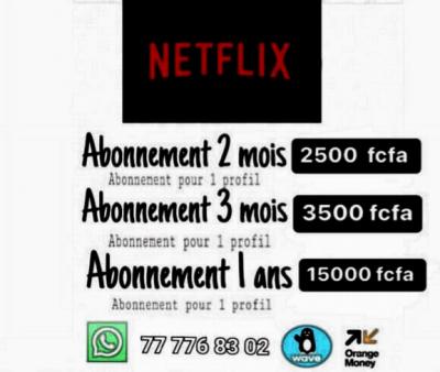 Abonnement compte netflix 