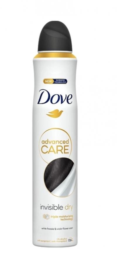 Déodorant spray dove anti-transpirant 200ml