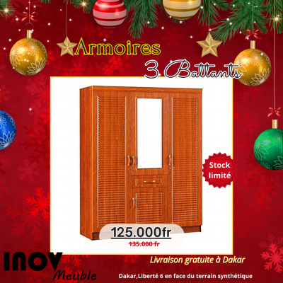 Armoires à linge 3 et 4 battants promo Noel07
