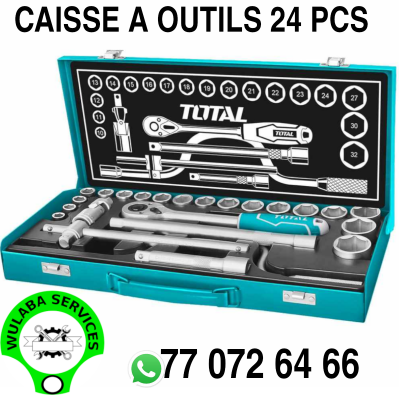 CAISSE A OUTILS 24 PIECES -- Total tools 