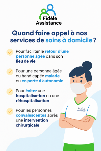 Soins, assistance et aide à domicile 