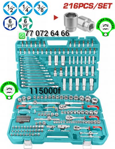 CAISSE A OUTILS 216 PIECES MULTIFONCTIONNELLE