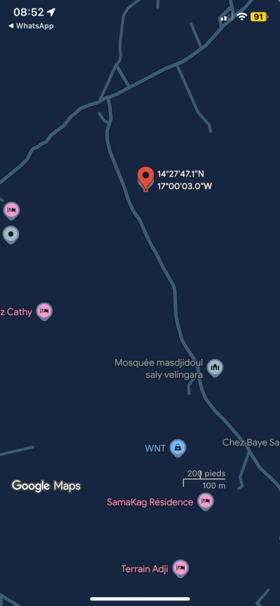 Terrains 450 mètres carrés à vendre à Saly Sé